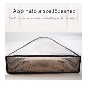 Hosszú kabát és ruhák porvédő tok, otthoni tároláshoz