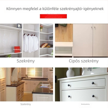 Rejtett nylonból készült szekrényajtó visszapattanó készülék erős mágneses záróval, egy- és kétszárnyú ajtókhoz