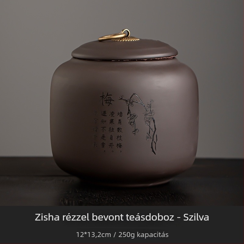 Nagy zárható kerámia teás tároló Pu'er teához, otthoni használatra, üres tartály
