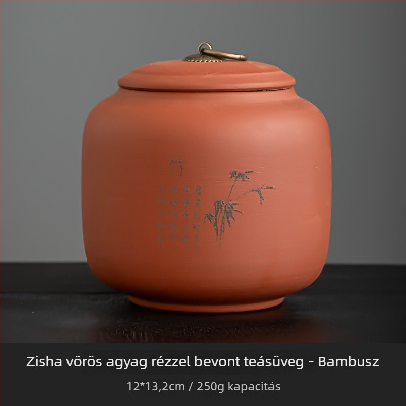 Nagy zárható kerámia teás tároló Pu'er teához, otthoni használatra, üres tartály