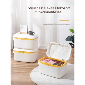 Zárható tároló doboz dokumentumok és gyógyszerek számára otthoni használatra