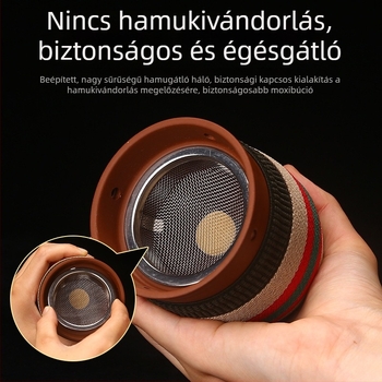 Kétrétegű lila agyagból készült moxibustion tartály, kerámia