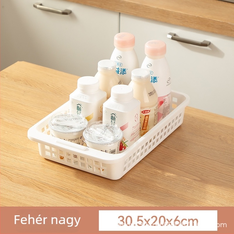 Konyhai tárolópolc a pulton és a szekrényben — több szintű polc fűszereknek, edényeknek és tálaknak