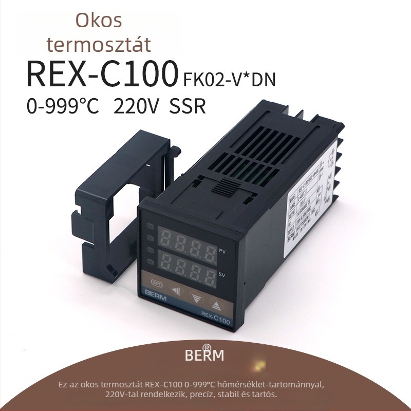 Belmei termosztát REX-C100 V DN intelligens SSR szabályozható hőmérséklet-vezérlő
