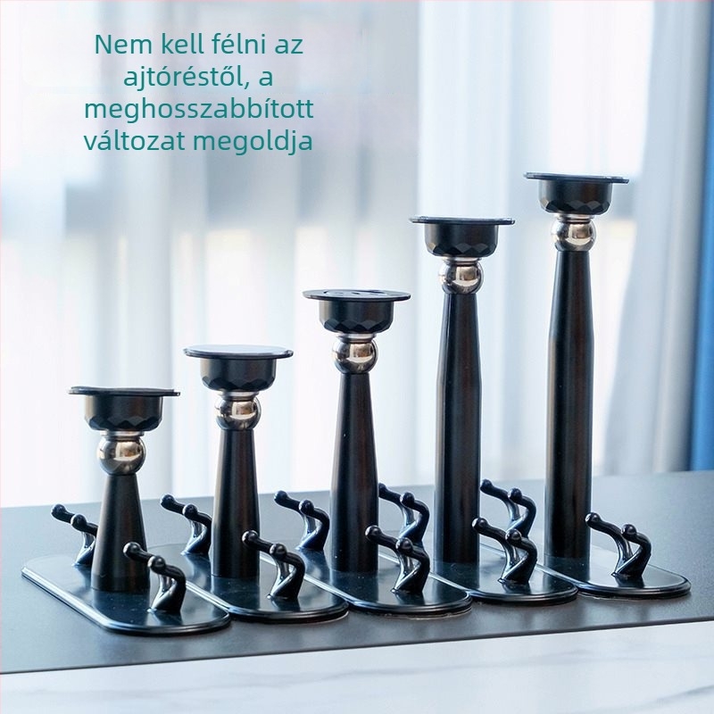 Fúrás nélküli mágneses ajtóstop a fürdőszobába, erős mágnessel, rögzítés a talajon, láthatatlan tartó
