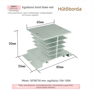 REX-C100 hőmérséklet-szabályozó termopárral (1 m), szilárdállapotú relével és hűtőbordával