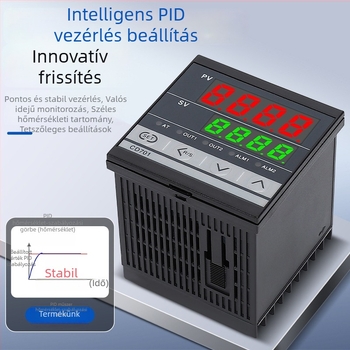 Intelligens digitális kijelzős termosztát több bemenettel, PID hőmérséklet-szabályozó CD101402701, állítható hőmérséklet-szabályozó