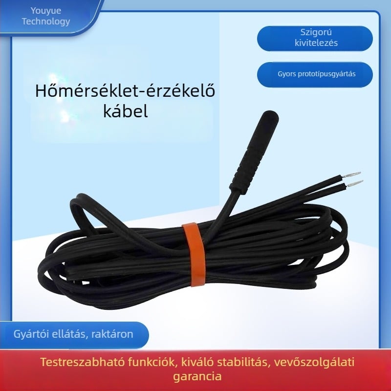 NTC termosztor 10K_B3435 hőmérséklet-érzékelő, 2 m hosszú univerzális termosztát-kábel