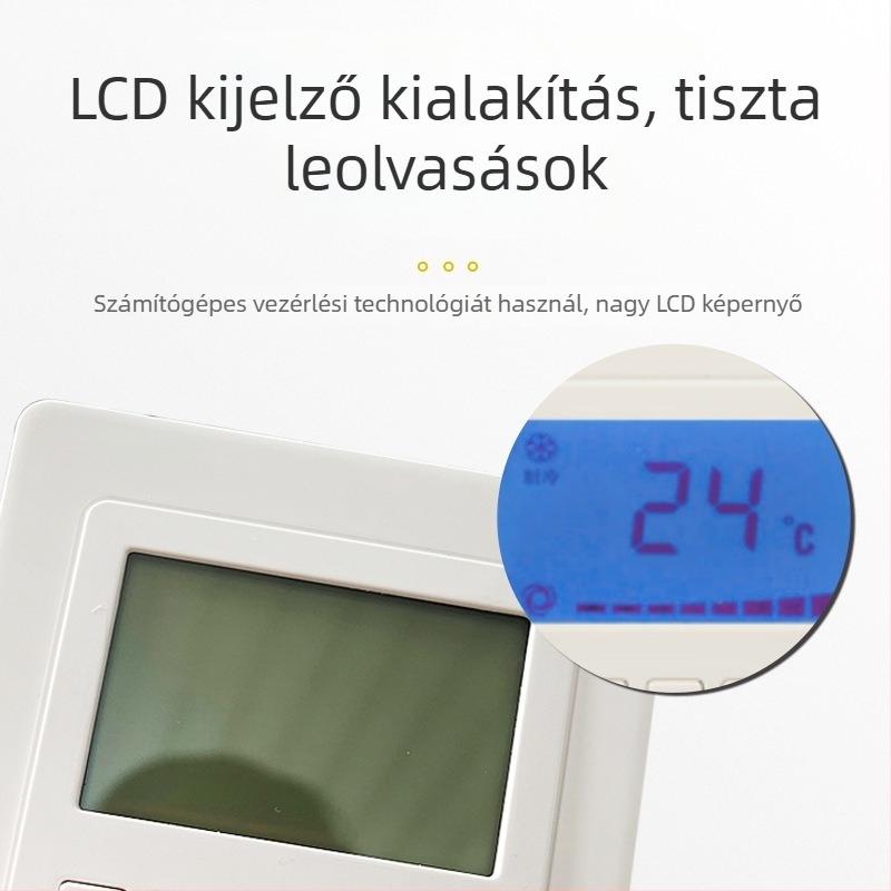 Családi elektromos padlófűtés LCD termosztát szénszálas fűtéshez – nagy pontosságú intelligens hőmérséklet-szabályozó