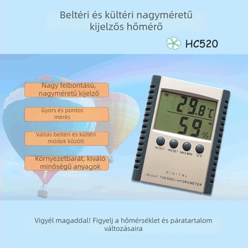 HC520 Elektronikus hőmérséklet- és páratartalom-mérő vezérlő