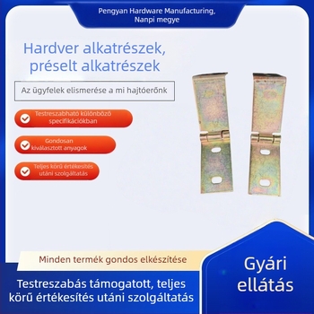 Erősített 90°-os szögcsatlakozó, L-alakú pánt szekrényekhez és gardróbokhoz, rögzítő vasból készült tartó