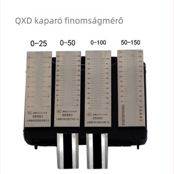 Rozsdamentes acél kaparó finomságmérővel, QXD0-50 100-1, hőmérséklet és páratartalom szabályozó