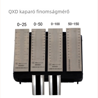 Rozsdamentes acél kaparó finomságmérővel, QXD0-50 100-1, hőmérséklet és páratartalom szabályozó