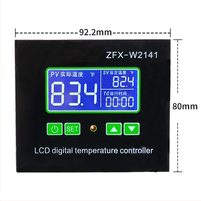 ZFX-W2141 PID hőmérséklet-vezérlő digitális kijelzővel és mikroprocesszoros digitális hőmérséklet-vezérléssel