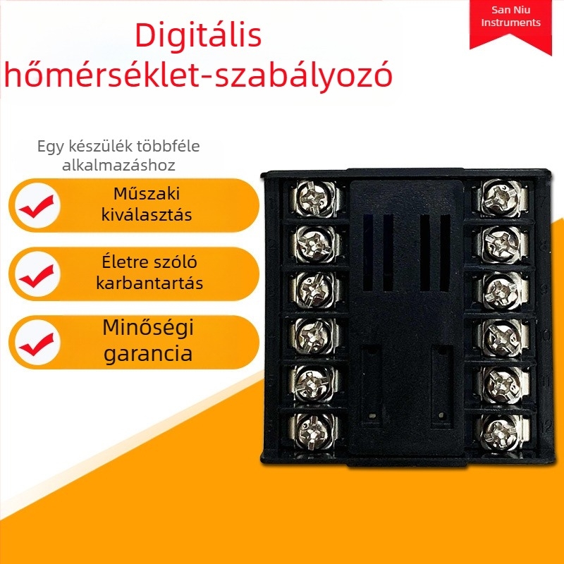 Intelligens kijelzős digitális hőmérséklet-szabályozó, elektronikus termosztát, állítható hőmérséklet, 220V