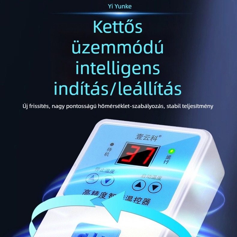 Intelligens digitális kijelzős termosztát, nagy teljesítményű szabályozó hüllőtenyésztéshez kapcsolódó cirkulációs pumpákhoz, állítható hőmérséklet