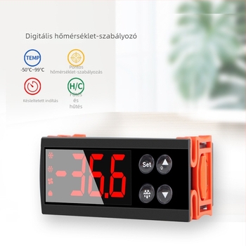 ECS-961NEO nagy pontosságú digitális kijelzős termosztát modul mikroprocesszoros vezérléssel, hőmérséklet- és páratartalom-szabályozó