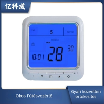 Intelligens padlófűtés vezérlő víz- és elektromos fűtéshez, termosztát, szén-kristályos fűtőkábel, állandó hőmérsékletű panel