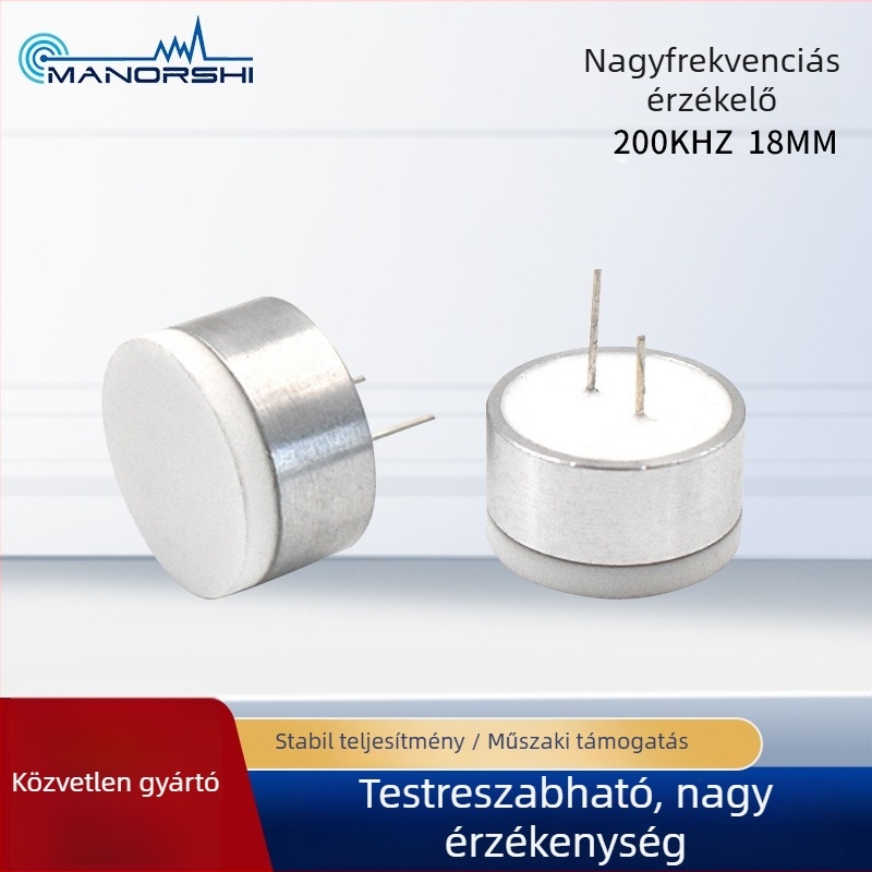 Ultrahangos korrigáló szenzor, 200 kHz, nagy pontosságú szélsebesség és áramlás mérés, magas frekvenciájú transzducer intelligens érzékeléssel