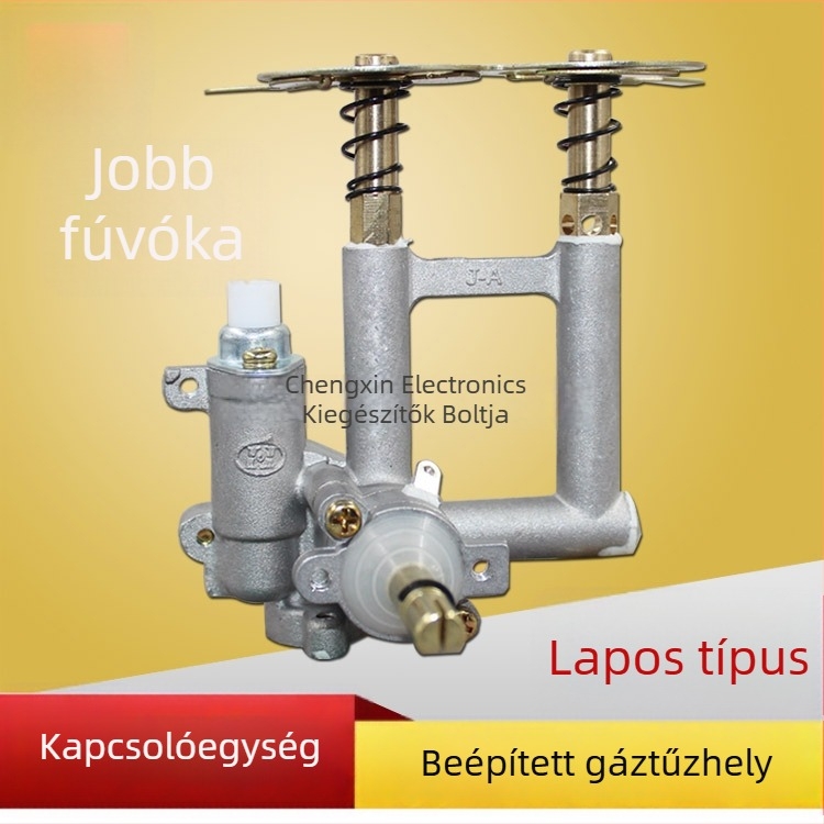 Gáztűzhely gyújtókapcsoló összeszerelése gyújtóval, LPG-szelepház és asztali gáztűzhely kiegészítői