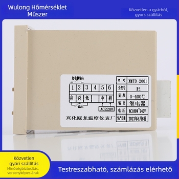 K-típusú 0–400°C digitális hőmérséklet-szabályozó XMTD-2001 hosszú modellű termosztát