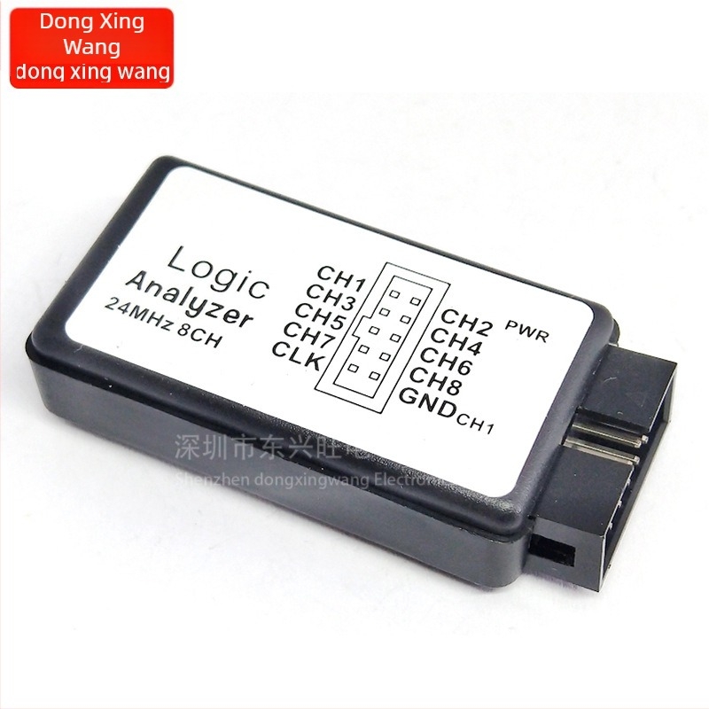USB Saleae 24M, 8-csatornás logikai analizátor pufferrel, verzió 1.1.16