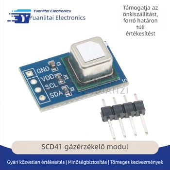 SCD41 gázérzékelő modul – CO2, hőmérséklet és páratartalom, I2C interfész
