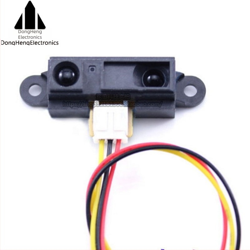 GP2Y0A21YK0F infravörös távolságérzékelő, GP2D12, 10–80 cm, kábeles