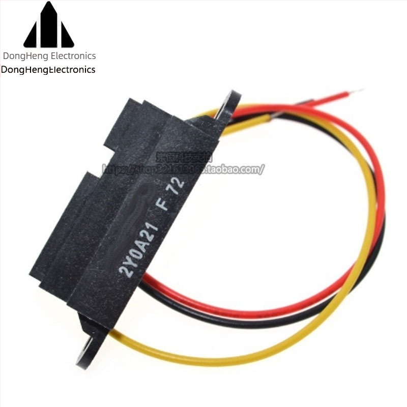 GP2Y0A21YK0F infravörös távolságérzékelő, GP2D12, 10–80 cm, kábeles