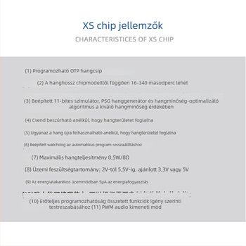 Mikroáramú váll- és nyakmasszázs IC-vel, hangchip és MCU fővezérlő