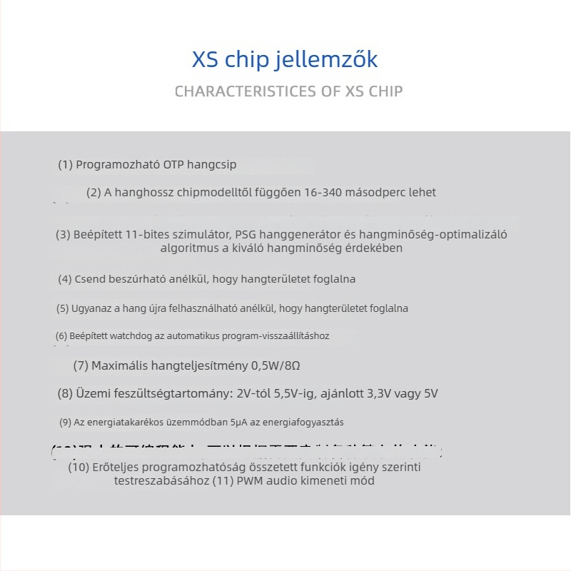 Mikroáramú váll- és nyakmasszázs IC-vel, hangchip és MCU fővezérlő