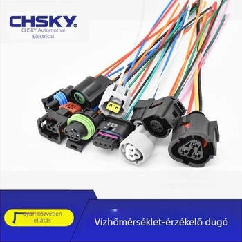 Autóhűtővíz-hőmérséklet-szenzor dugó és csatlakozó, 1P/2P/3P/4P