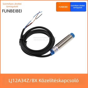 LJ12A34Z/BX közelítőkapcsoló és fotoelektronikus érzékelő, NPN háromvezetékes, normálisan nyitott, fémház