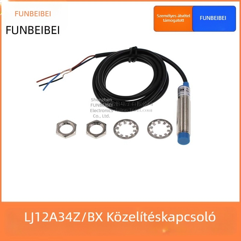 LJ12A34Z/BX közelítőkapcsoló és fotoelektronikus érzékelő, NPN háromvezetékes, normálisan nyitott, fémház