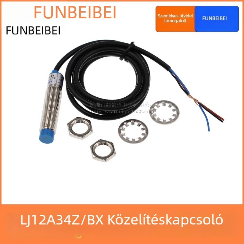 LJ12A34Z/BX közelítőkapcsoló és fotoelektronikus érzékelő, NPN háromvezetékes, normálisan nyitott, fémház