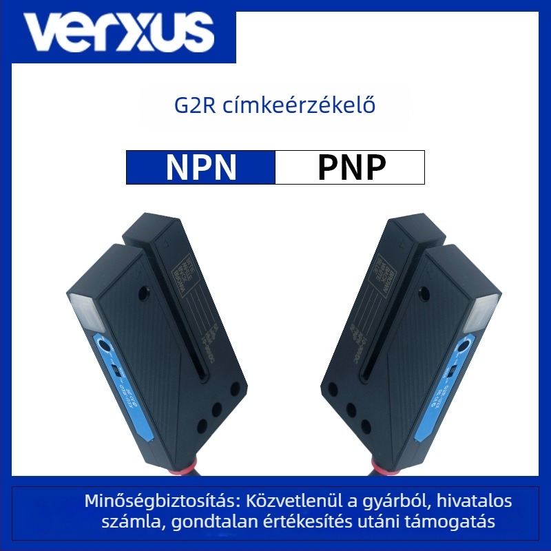 G2R slot típusú fotóelektronikus szenzor címkékhez, öntapadós címkék detektora