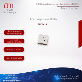 MEMS aceton gázszenzor SMD1015, lehelet szenzor, alacsony energiafogyasztás