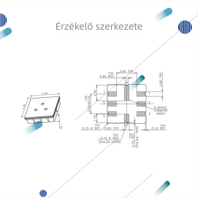 MEMS aceton gázszenzor SMD1015, lehelet szenzor, alacsony energiafogyasztás