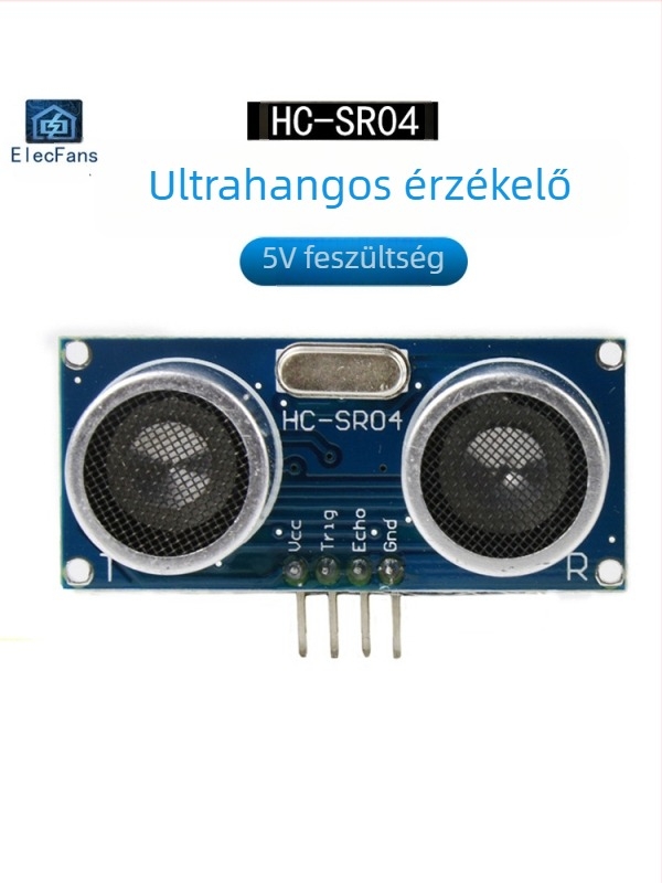 HC-SR04 ultrahangos távolságmérő modul, 5V, fejlesztői kártyához való kiegészítő