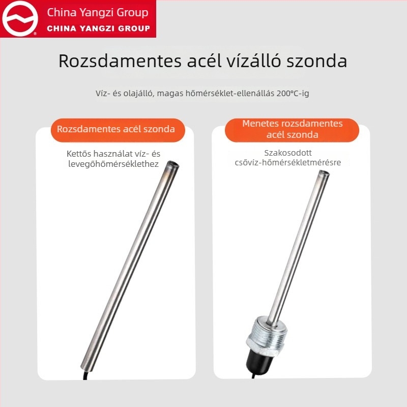 Yangzi digitális kijelzős hőmérő szenzor ipari tenyésztéshez, üvegházak és hűtőházak számára — víz hőmérséklet-mérő