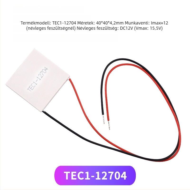 TEC1-12704 termoszelektív hűtőmodul, 40×40 mm, hűtőgépekhez és vízadagoló készülékekhez