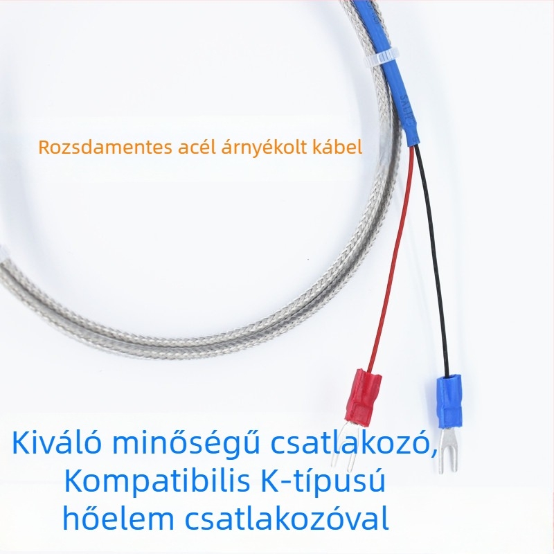 Védett K-típusú termopár szonda – hőmérséklet-szenzor, magas hőmérséklet-állóság, nagy pontosság