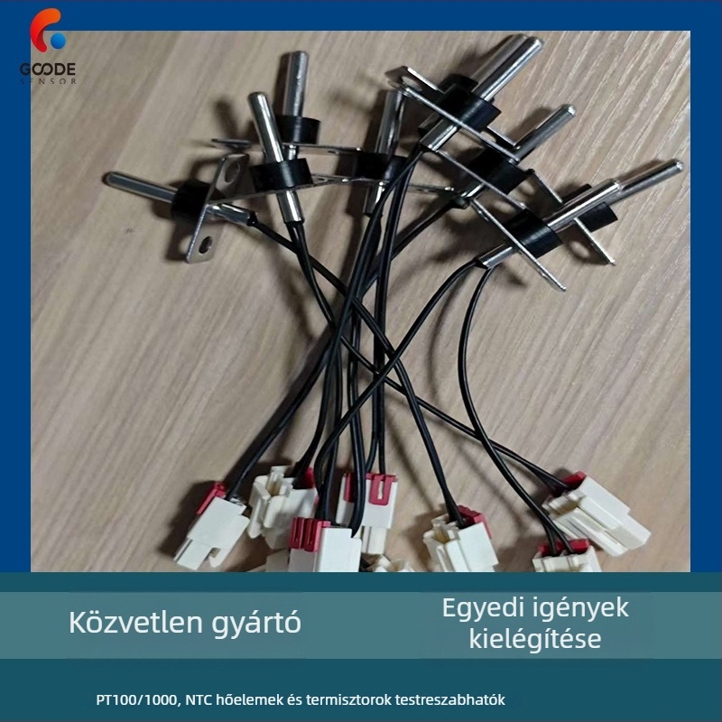 NTC hőmérséklet-szenzor műanyag házban, vízhőmérséklethez, mosógép és szárítógép
