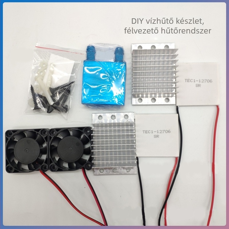 DIY félvezetők számára kettős hűtőlemez, anodikus vízhűtéses készlet