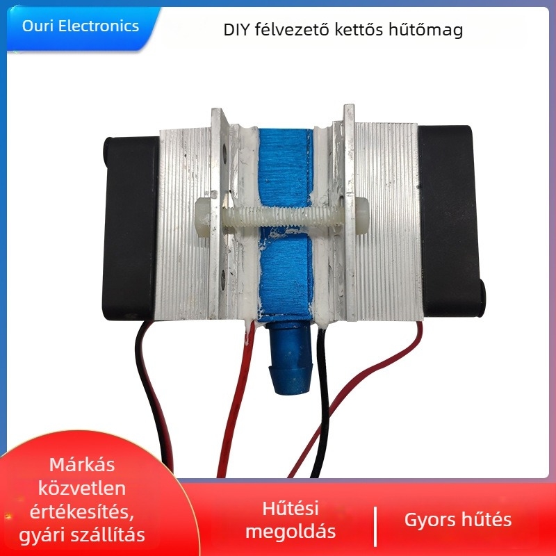 DIY félvezetők számára kettős hűtőlemez, anodikus vízhűtéses készlet