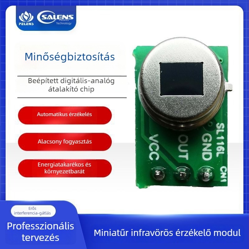 Puen Technology SL670 Digitális infravörös érzékelő modul emberi test érzékelésére, Ø15,5 mm