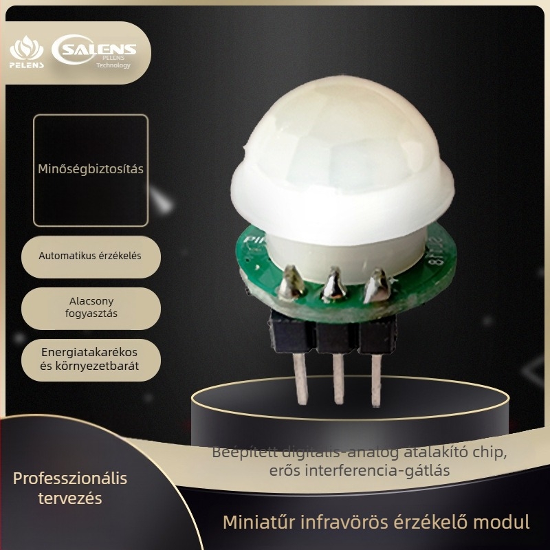 Puen Technology SL670 Digitális infravörös érzékelő modul emberi test érzékelésére, Ø15,5 mm