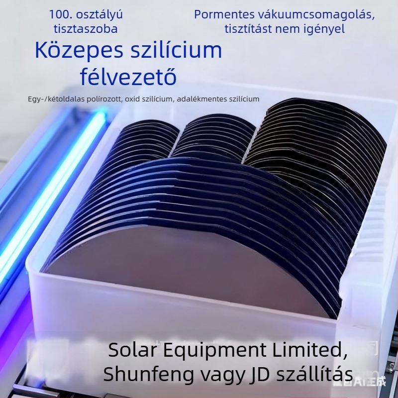 Polírozott szilícium waferek 2, 3, 4, 5, 6, 8 és 12 hüvelyk méretben félvezető alkalmazásokhoz