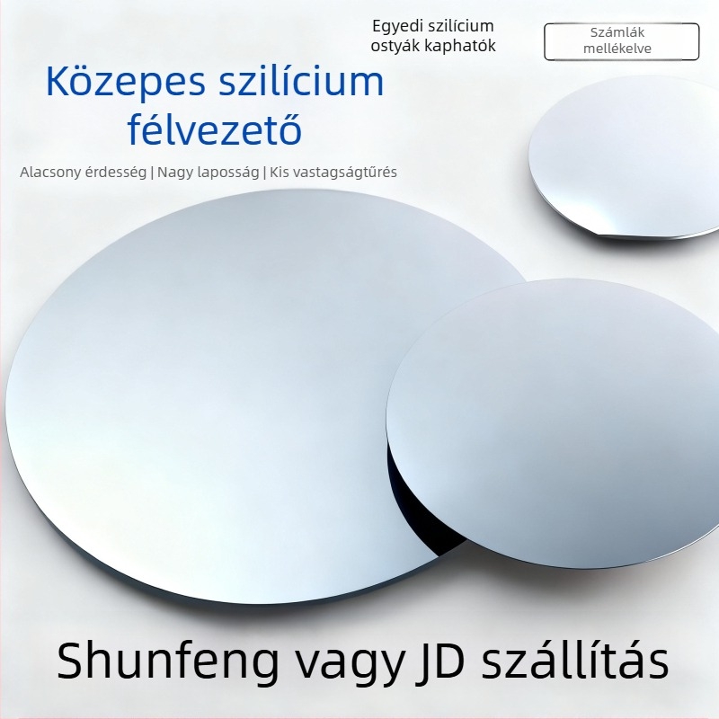 Polírozott szilícium waferek 2, 3, 4, 5, 6, 8 és 12 hüvelyk méretben félvezető alkalmazásokhoz