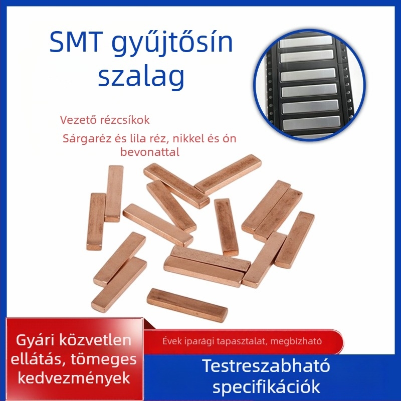 Jinshun SMT rézszalag PCB-hez, magas vezetőképesség, könnyű ponthegesztés, préselt érintkező alkatrészek